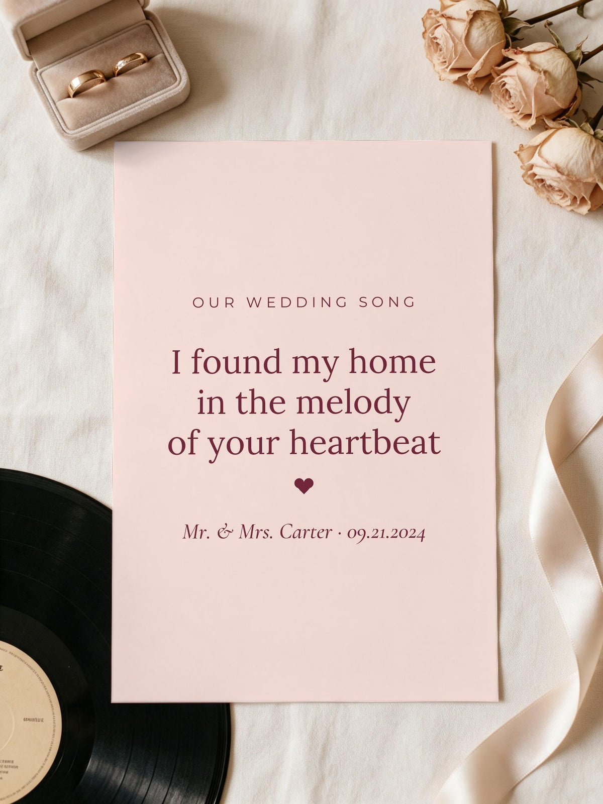 Custom Song Lyrics Canvas 9