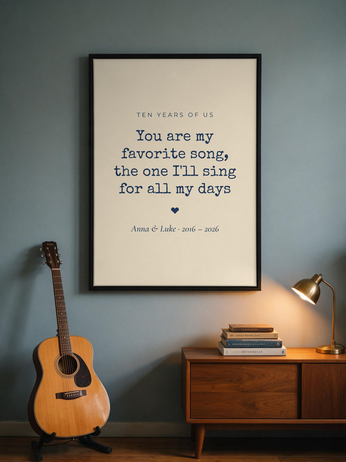 Custom Song Lyrics Canvas 1