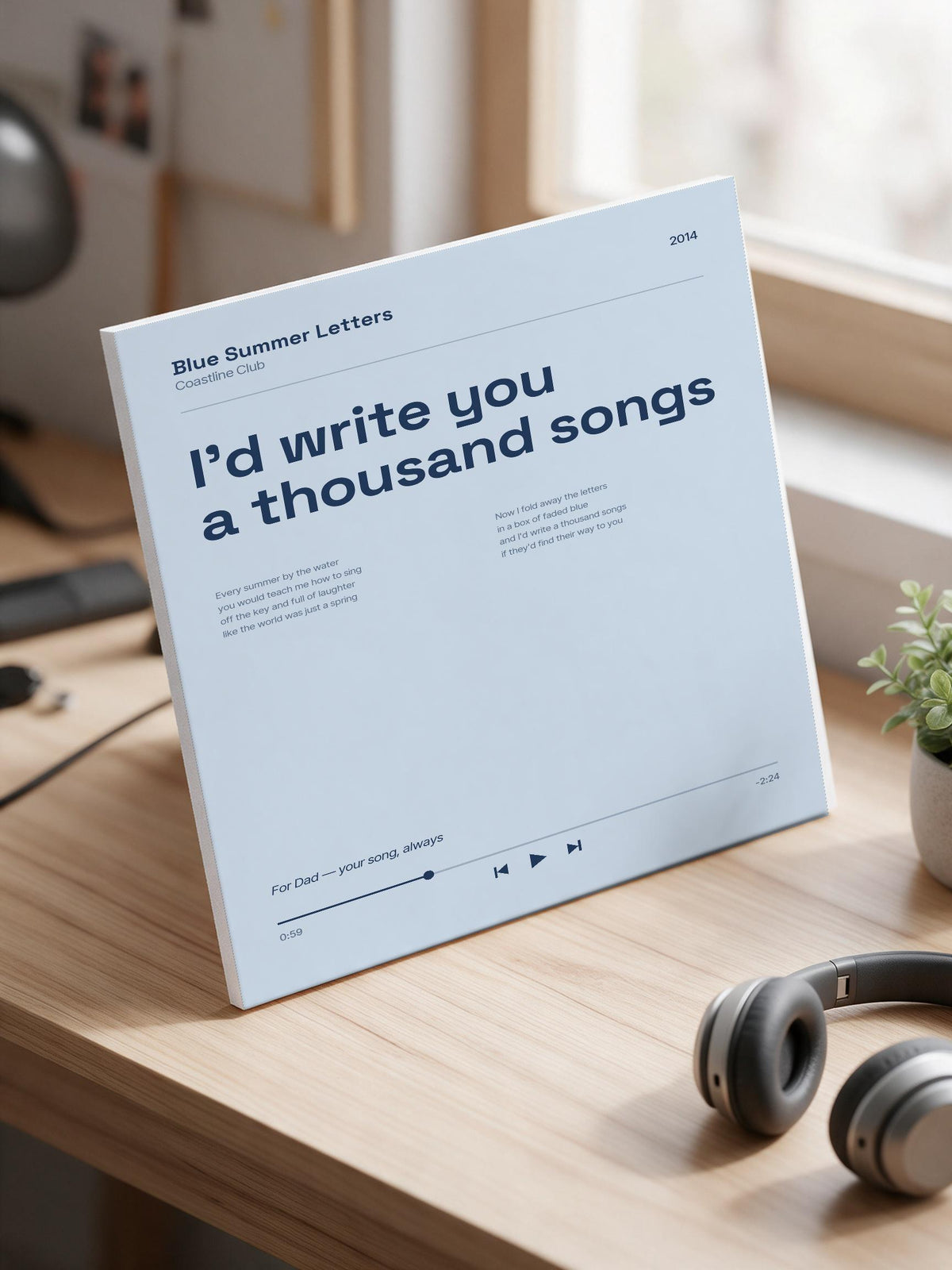 Song Lyrics Music Player Print 6