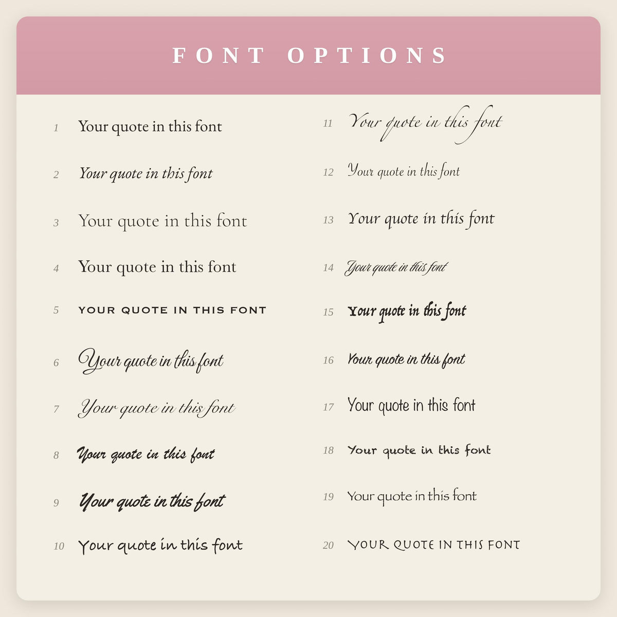 Custom Poem or Vows Print 3