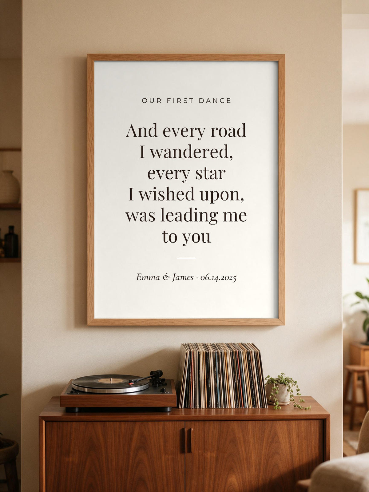 Custom Song Lyrics Canvas 6