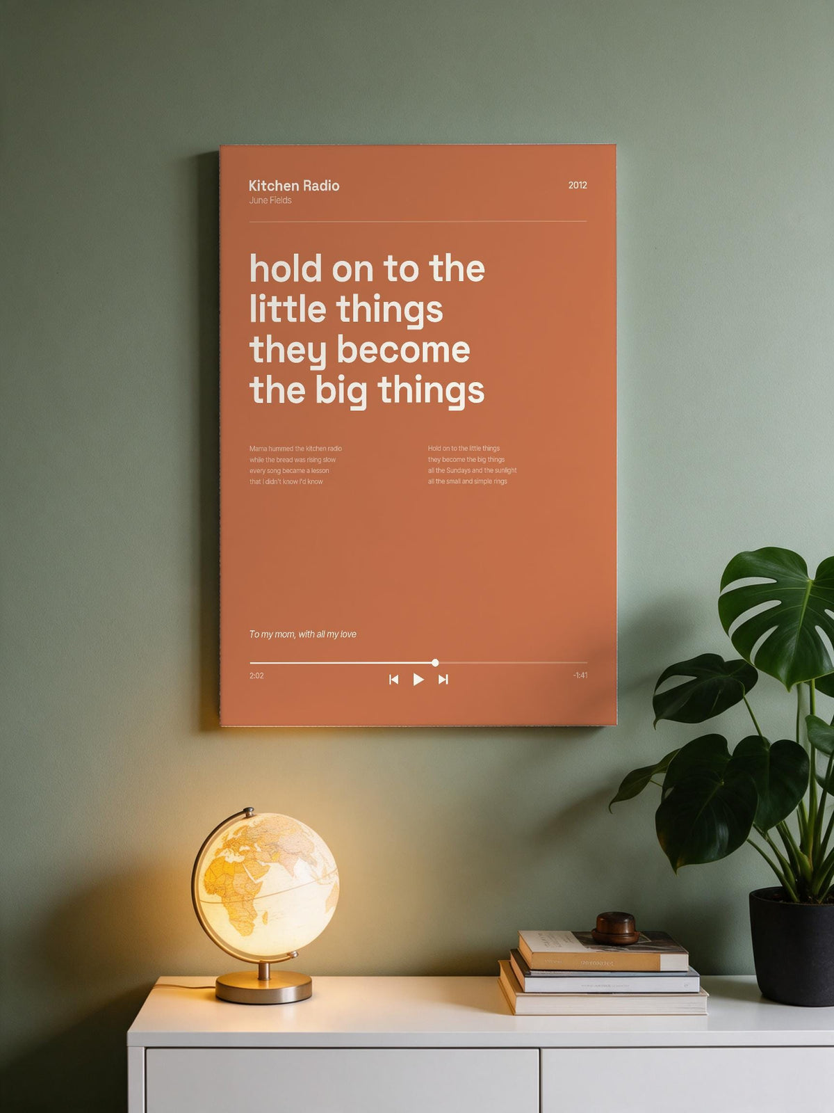 Song Lyrics Music Player Print 7
