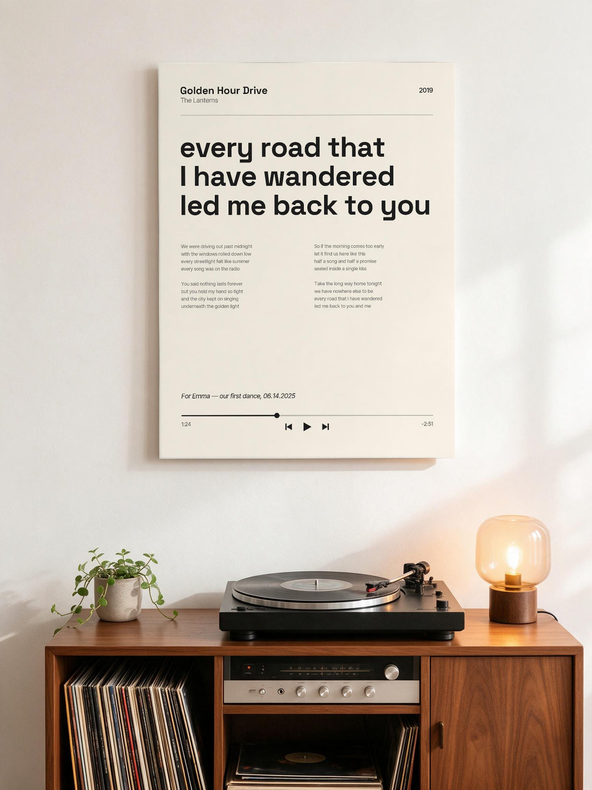 Song Lyrics Music Player Print 4