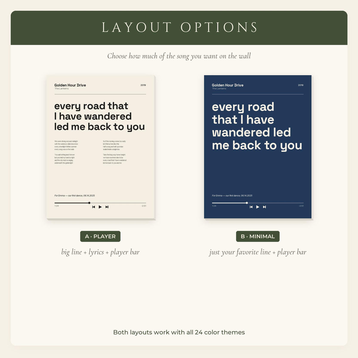 Song Lyrics Music Player Print 3