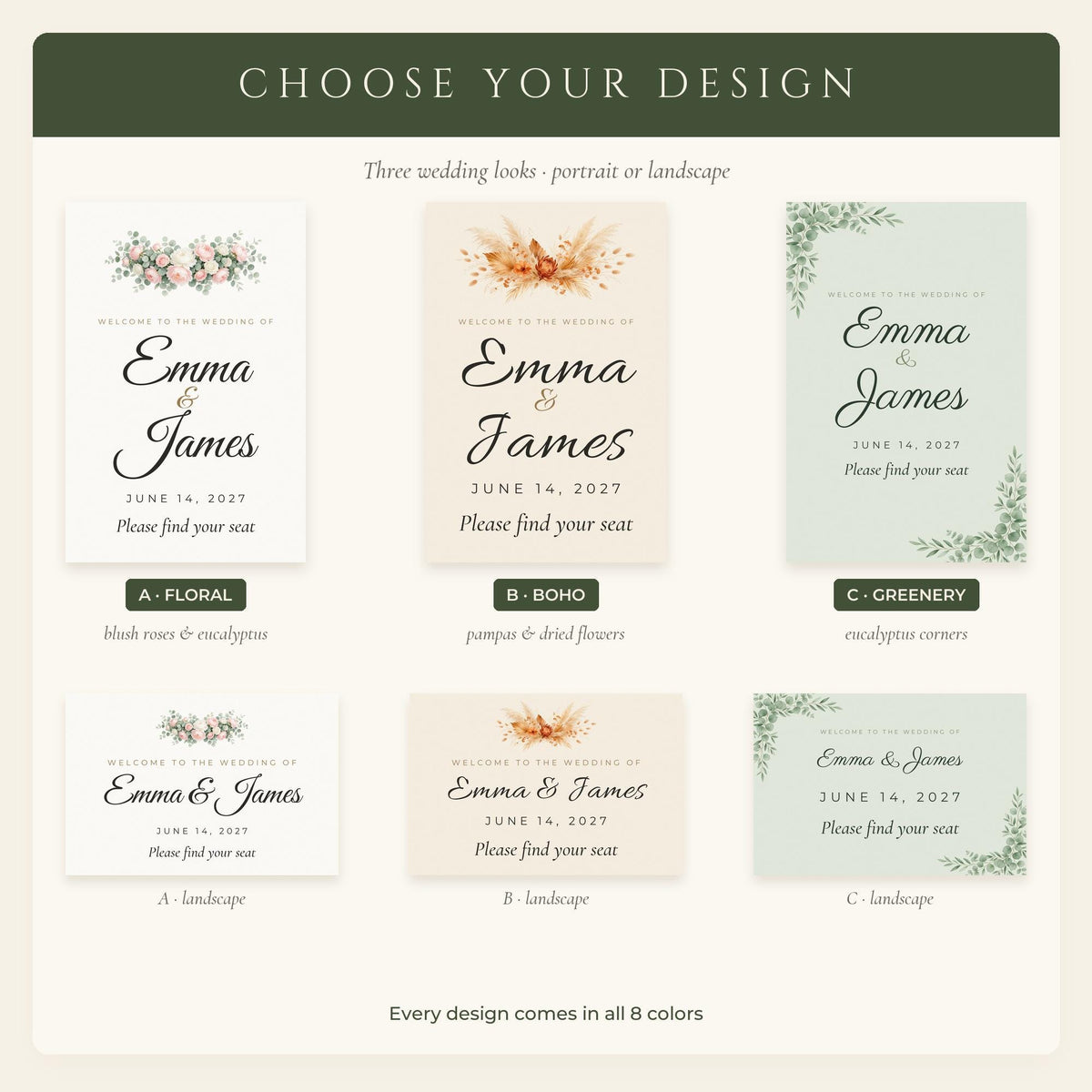 Wedding Welcome Sign 2